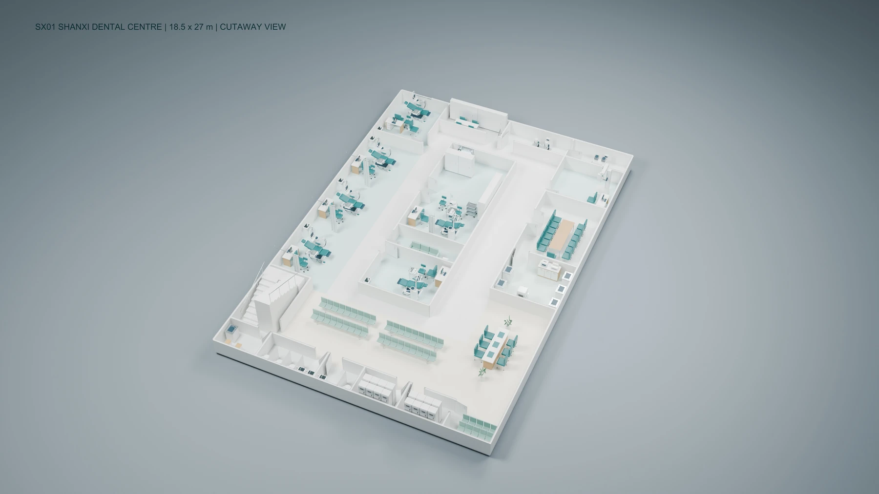 A dental centre built from the historic plan.